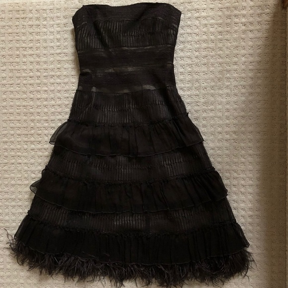 bcbg feather dress